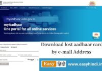 Download aadhaar card by e-mail Address
