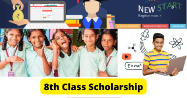 8th class scholarship Form Online