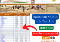 Rajasthan NREGA Job Card List