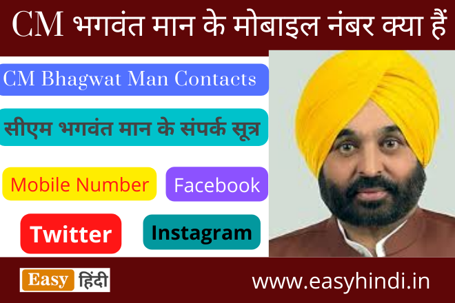 CM Bhgvant Mann Contacts