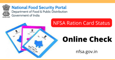 NFSA Ration Card Status