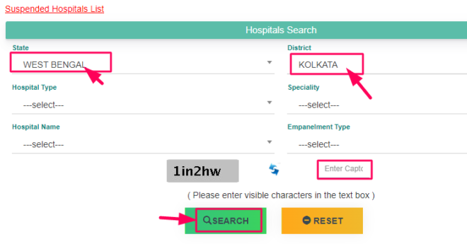 Ayushman Bharat Hospital List Kolkata 2023 | हॉस्पिटल लिस्ट ऑनलाइन देखें