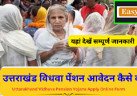 Uttarakhand Vidhava Pension Yojana Apply Online Form