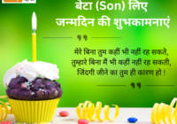 Best Birthday Wishes For Son in Hindi