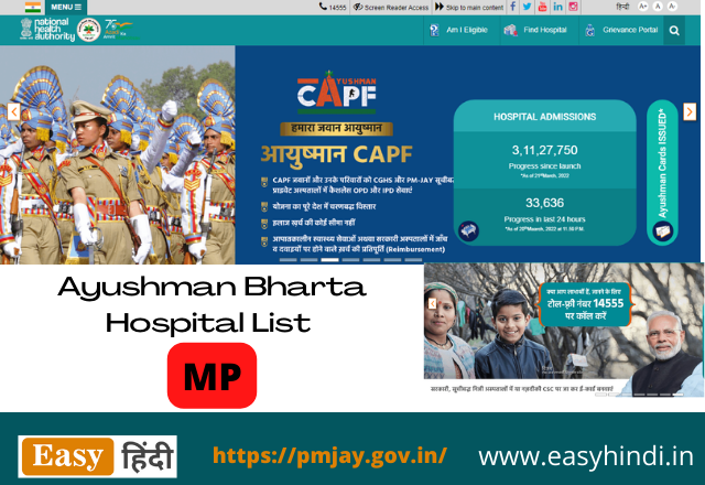 Ayushman Bharat Hospital List MP