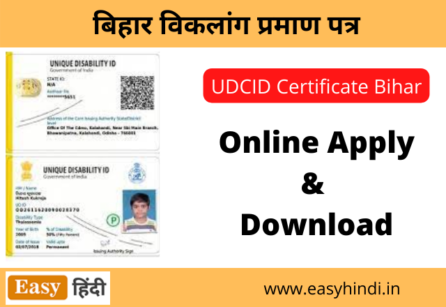 Disability Certificate Bihar