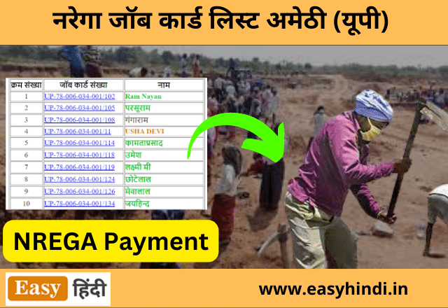 NREGA Job Card List Amethi