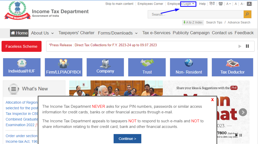 ITR Download PDF