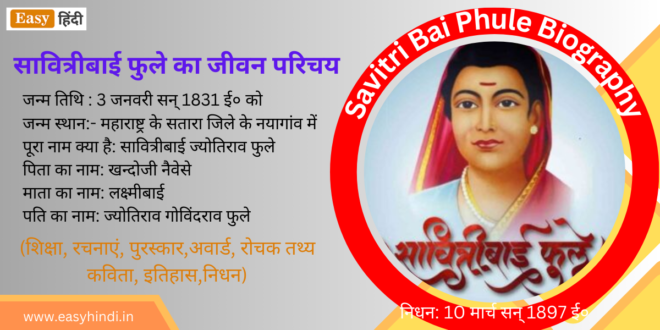 Savitribai Phule Biography in Hindi