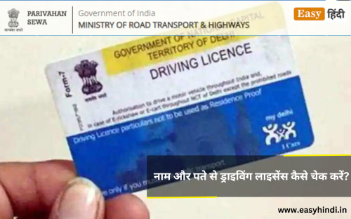 Driving Licence Check By Name & Address