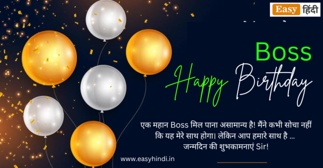 Happy Birthday Boss Wishes in Hindi